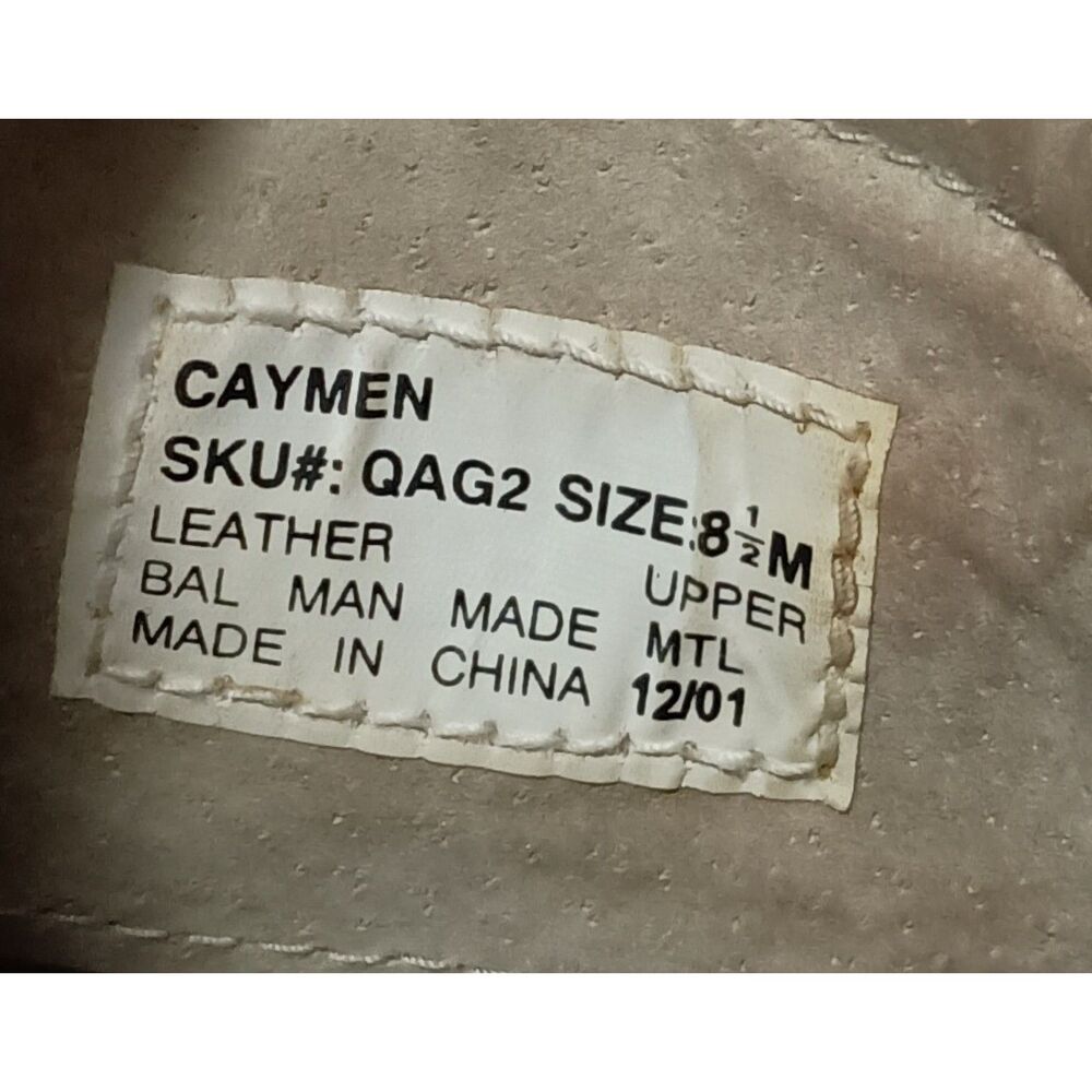 BASS Beige Cayman Loafer Leather Lace Boat Shoes - QAG2 - Women's Size 8.5 - Picture 7 of 7